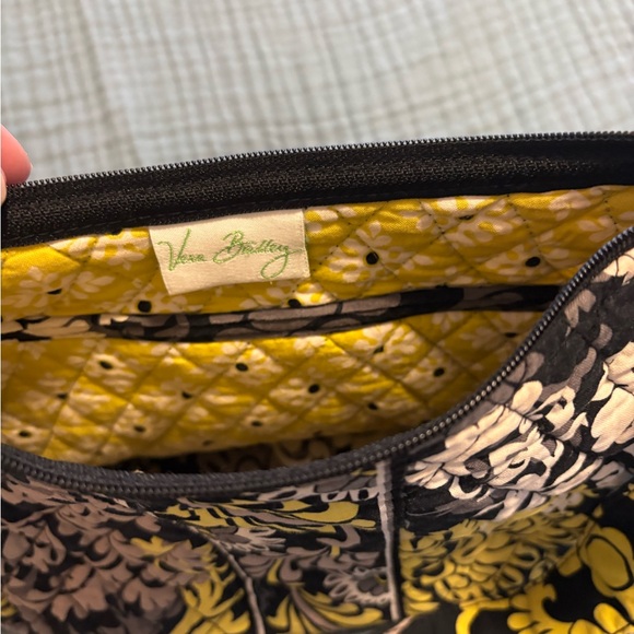 Vera Bradley Yellow and Black Floral Crossbody Bag - Picture 4 of 7